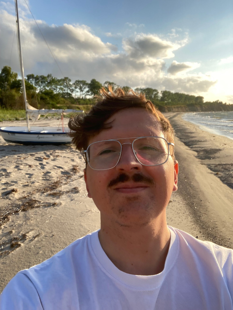 Foto am Strand von Gerrit Haase dem Gründer von Film und Meer